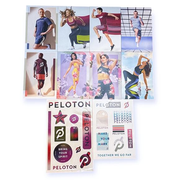 LOT Peloton Instructor Cards + Stickers Decals Sheets Collectible Tread Bike Row - Picture 1 of 1